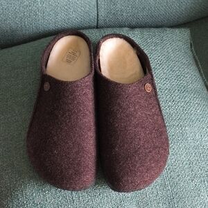 Birkenstock Brown Wool Slippers/Zermatt Genuine Shearling Lined Slipper
